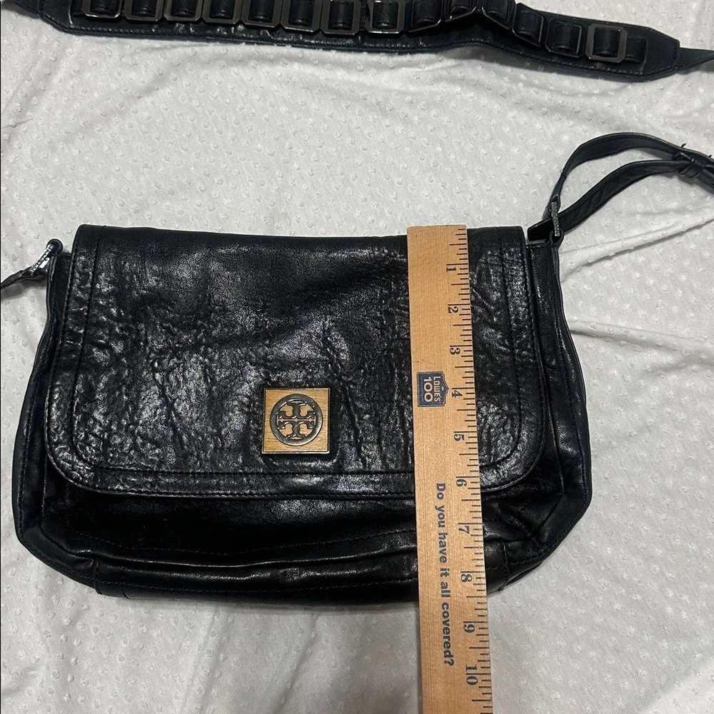 Tory Burch Louisa Shoulder Crossbody Messenger Purse Black